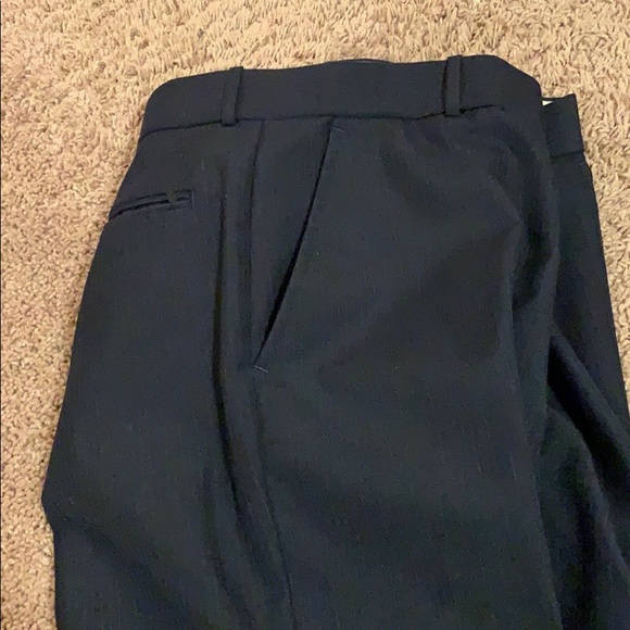 2 pc suit black pinstriped slacks & coat - Picture 6 of 6